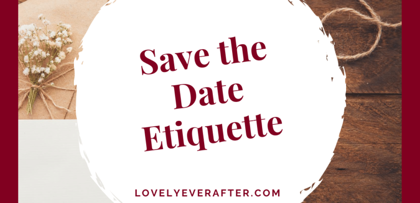 save the date etiquette