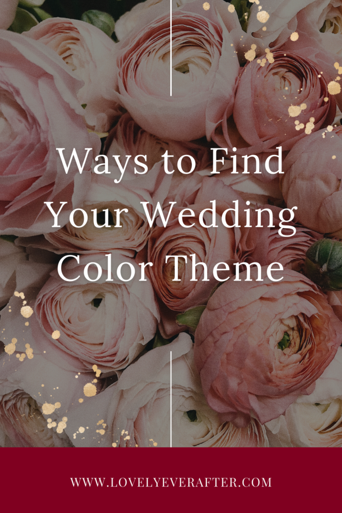 Places to find inspiration for your wedding color theme